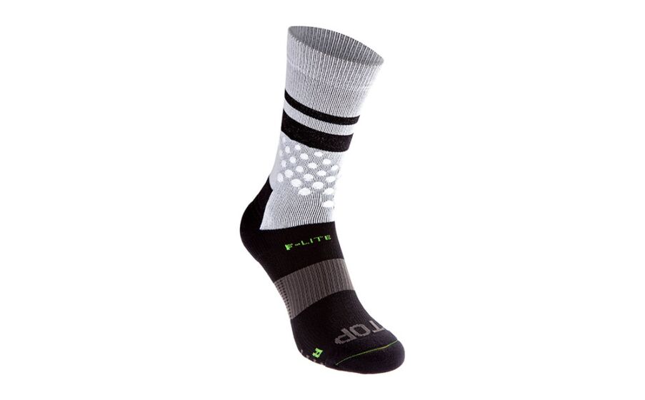 Inov-8 F-lite Crew Mens Running Socks White/Black Australia (IMQXUN936)